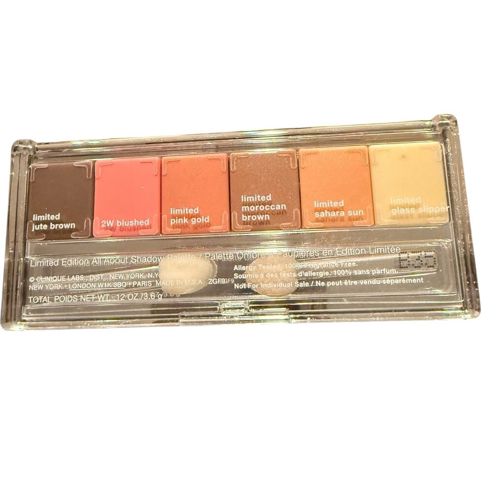 Clinique Limited Edition All About Shadow 6-Pan Palette .12 oz/3.6 g NEW No box